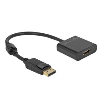   DeLOCK 63585 video átalakító kábel 0,2 M DisplayPort HDMI Fekete