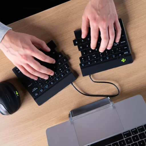R-Go Tools R-Go Split billentyűzet Irodai Bluetooth QWERTZ Német Fekete