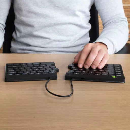 R-Go Tools R-Go Split billentyűzet Irodai Bluetooth QWERTZ Német Fekete