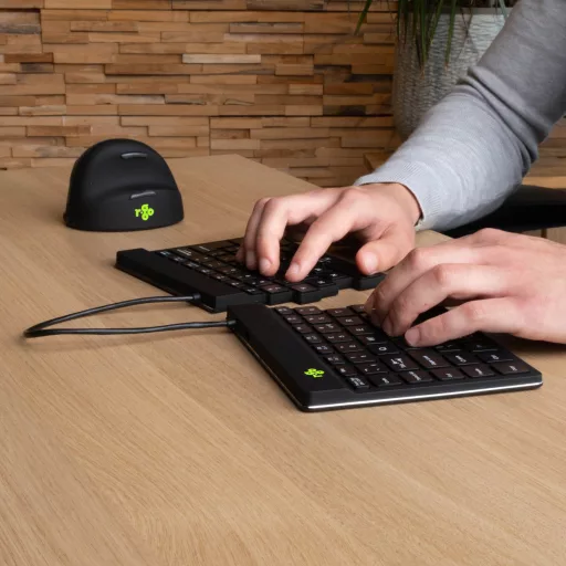 R-Go Tools R-Go Split billentyűzet Irodai Bluetooth QWERTZ Német Fekete
