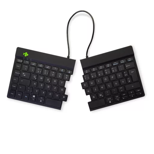 R-Go Tools R-Go Split billentyűzet Irodai Bluetooth QWERTZ Német Fekete