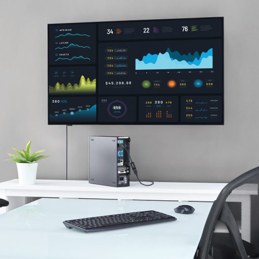 StarTech.com DP2HD4KS video átalakító kábel 0,15 M DisplayPort HDMI A-típus (Standard) Fekete