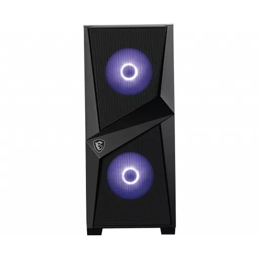 MSI MAG Forge 100M Midi Tower Fekete, Átlátszó