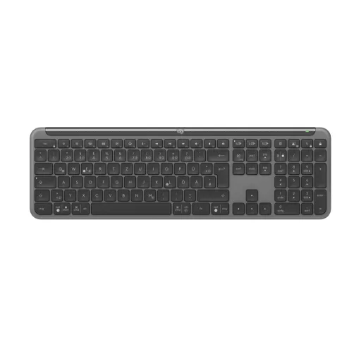Logitech 920-012451 billentyűzet Irodai RF vezeték nélküli + Bluetooth QWERTZ Német Grafit