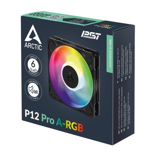 ARCTIC Freezer P12 Pro A-RGB 12 cm Fekete, Fehér 1 db