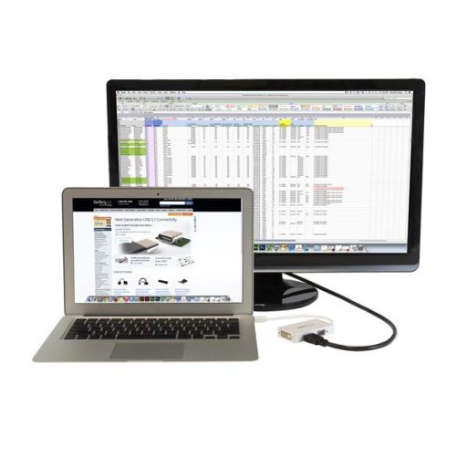 StarTech.com MDP2VGDVHDW video átalakító kábel 0,15 M Mini DisplayPort DVI-D + VGA (D-Sub) + HDMI Fehér