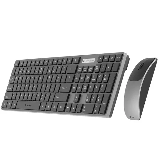 Tracer TRAKLA46773 billentyűzet Egér mellékelve Irodai Vezeték nélküli RF QWERTY Fekete, Szürke