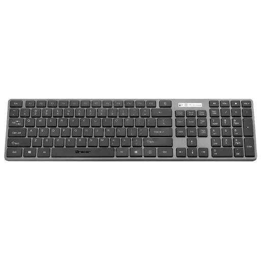 Tracer TRAKLA46773 billentyűzet Egér mellékelve Irodai Vezeték nélküli RF QWERTY Fekete, Szürke