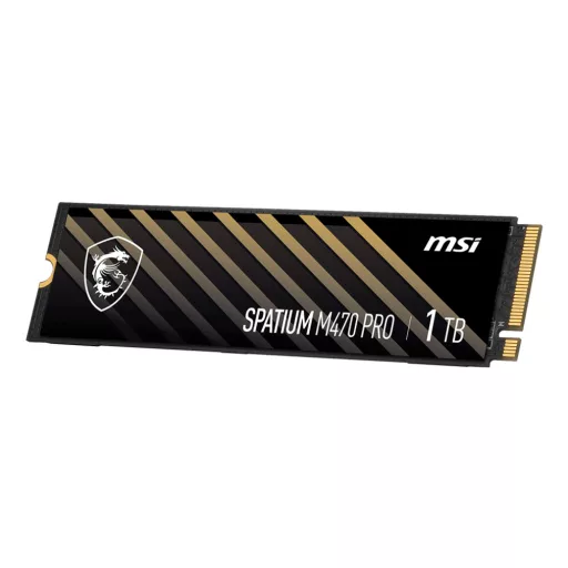 MSI Spatium M470 PRO PCIe 4.0 NVMe M.2 1TB PCI Express 4.0 3D NAND
