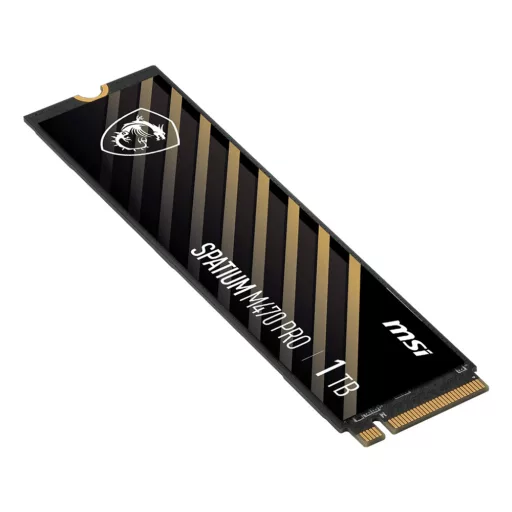 MSI Spatium M470 PRO PCIe 4.0 NVMe M.2 1TB PCI Express 4.0 3D NAND