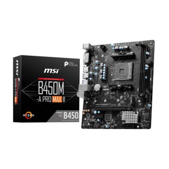 MSI B450M-A PRO MAX II AMD B450 AM4 foglalat Micro ATX