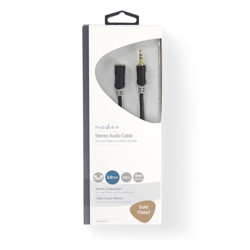 Nedis CABW22050AT30 audio kábel 3 M 3.5mm Antracit