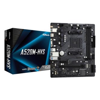 Asrock A520M-HVS AMD A520 AM4 foglalat Micro ATX