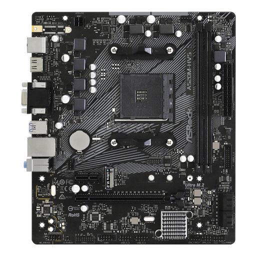 Asrock A520M-HVS AMD A520 AM4 foglalat Micro ATX