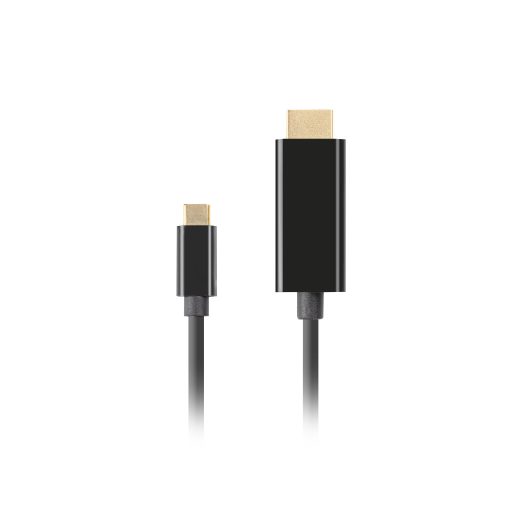 Lanberg CA-CMHD-10CU-0010-BK video átalakító kábel 1 M USB C-típus HDMI Fekete