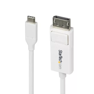   StarTech.com CDP2DP2MBW video átalakító kábel 1,9 M DisplayPort USB C-típus Fehér