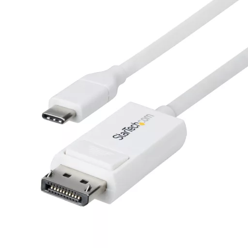 StarTech.com CDP2DP2MBW video átalakító kábel 1,9 M DisplayPort USB C-típus Fehér