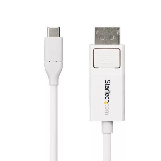 StarTech.com CDP2DP2MBW video átalakító kábel 1,9 M DisplayPort USB C-típus Fehér