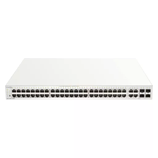 D-Link DBS-2000-52MP hálózati kapcsoló Vezérelt L2 Gigabit Ethernet (10/100/1000) Ethernet-áramellátás (PoE) támogatása Szürke