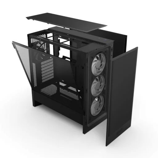 NZXT H5 Flow RGB Midi Tower Fekete