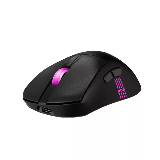 ASUS ROG Keris II Origin BLK egér Játék Jobbkezes RF Wireless + Bluetooth + USB Type-A Optikai 42000 DPI