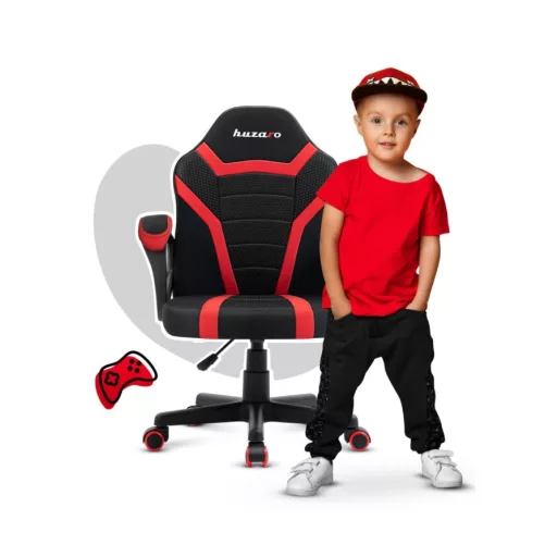Huzaro Ranger 1.0 Red Mesh Lapos ülés Hálós háttámla