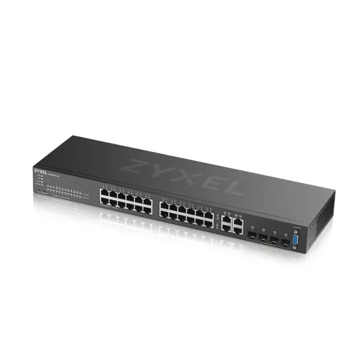 Zyxel GS2220-28-EU0101F hálózati kapcsoló Vezérelt L2 Gigabit Ethernet (10/100/1000) Fekete