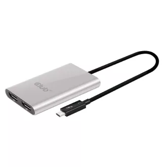 CLUB3D CSV-1577 videó elosztó USB C-típus 2x DisplayPort