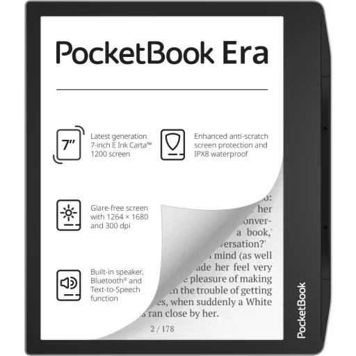 PocketBook 700 Era Silver e-könyv olvasó Érintőképernyő 16 GB Fekete, Ezüst