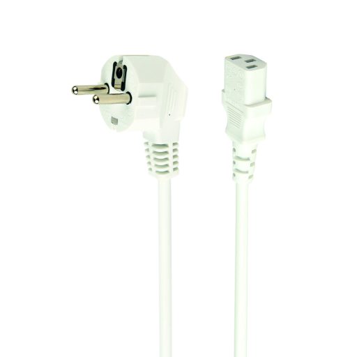 Gembird PC-186W-VDE tápkábel Fehér 1,8 M CEE7/4