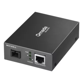   TP-Link Omada MC212CS-2 hálózati média konverter 1000 Mbit/s 1550 nm Single-mode Fekete