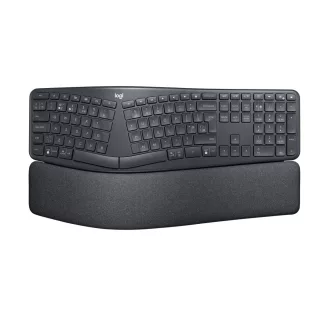   Logitech ERGO K860 billentyűzet Irodai RF vezeték nélküli + Bluetooth QWERTY Nemzetközi amerikai Grafit