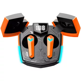   Canyon GTWS-2 Headset Vezeték nélküli Fülre akasztható Játék USB C-típus Bluetooth Dokkoló Narancssárga