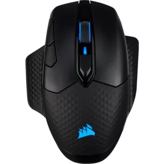   Corsair DARK CORE RGB PRO egér Játék Jobbkezes RF Wireless + Bluetooth + USB Type-A Optikai 18000 DPI