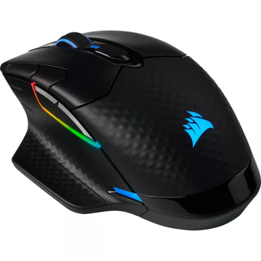 Corsair DARK CORE RGB PRO egér Játék Jobbkezes RF Wireless + Bluetooth + USB Type-A Optikai 18000 DPI
