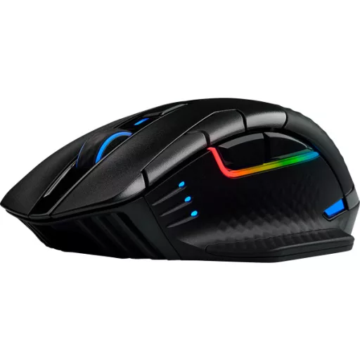 Corsair DARK CORE RGB PRO egér Játék Jobbkezes RF Wireless + Bluetooth + USB Type-A Optikai 18000 DPI