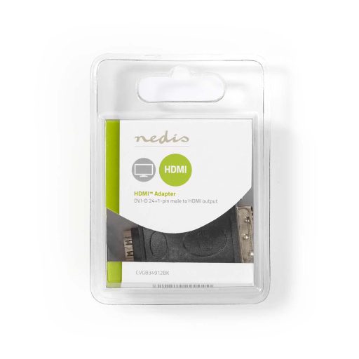 Nedis CVGB34912BK csatlakozó átlakító HDMI Type A (Standard) DVI-D Fekete, Arany