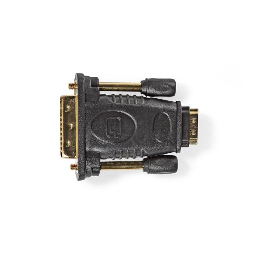 Nedis CVGB34912BK csatlakozó átlakító HDMI Type A (Standard) DVI-D Fekete, Arany
