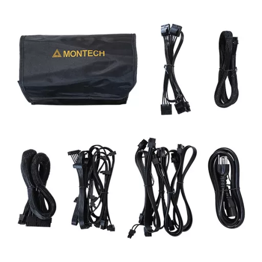Montech TITAN GOLD 1200W 20+4 pin ATX ATX Fekete