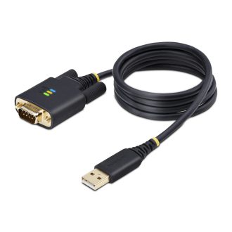   StarTech.com 1P3FFCB-USB-SERIAL soros kábel Fekete 1 M USB A típus RS-232