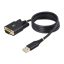 StarTech.com 1P3FFCB-USB-SERIAL soros kábel Fekete 1 M USB A típus RS-232