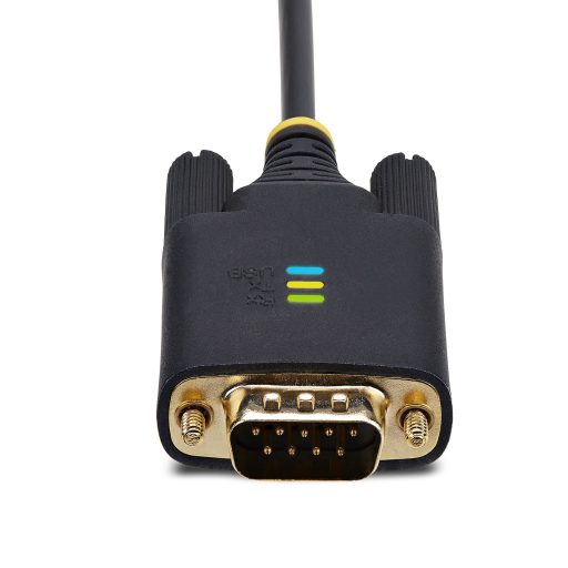 StarTech.com 1P3FFCB-USB-SERIAL soros kábel Fekete 1 M USB A típus RS-232
