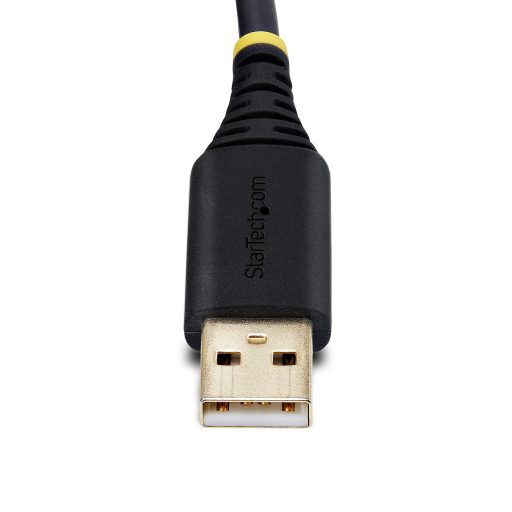 StarTech.com 1P3FFCB-USB-SERIAL soros kábel Fekete 1 M USB A típus RS-232