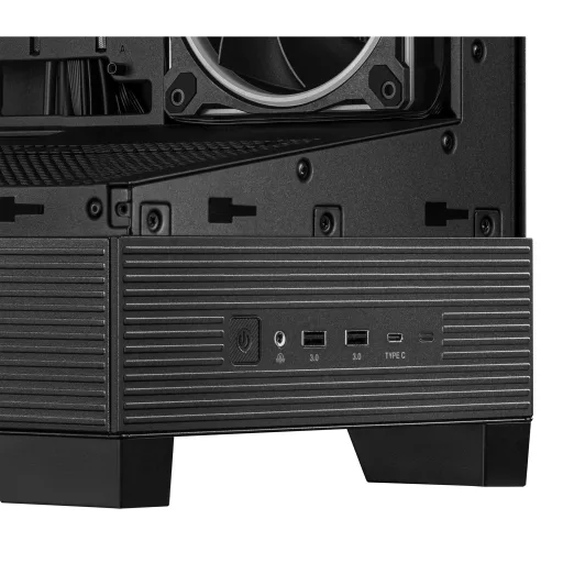 ASUS A31 Plus TG ARGB BLACK Midi Tower Fekete