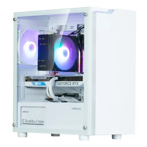 Zalman T4 PLUS Mini Tower Fehér
