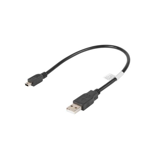 Lanberg CA-USBK-10CC-0003-BK USB kábel USB 2.0 0,3 M Mini-USB A USB A Fekete