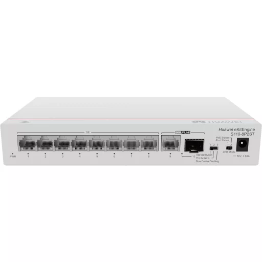 HUAWEI eKit S110 Series S110-8P2ST Beállítást nem igénylő (unmanaged) L2 Gigabit Ethernet (10/100/1000) Ethernet-áramellátás (PoE) támogatása Szürke