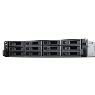   Synology RackStation RS2423RP+ tárolószerver NAS Rack (2U) Ryzen Embedded V1780B 8 GB DDR4 0 TB DiskStation Manager Fekete, Szürke