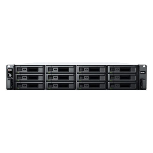 Synology RackStation RS2423RP+ tárolószerver NAS Rack (2U) Ryzen Embedded V1780B 8 GB DDR4 0 TB DiskStation Manager Fekete, Szürke