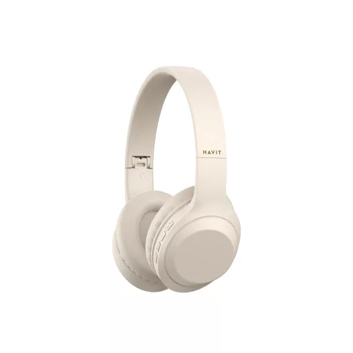 Havit 6939119064525 fejhallgató és headset Vezetékes és vezeték nélküli Fejpánt Zene USB C-típus Bluetooth Bézs